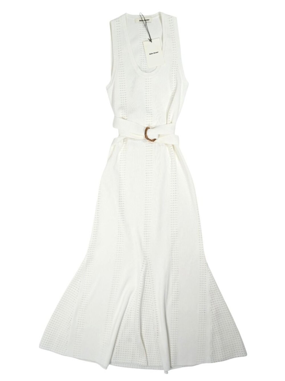 Wales Bonner Dusk Knit Dress in White